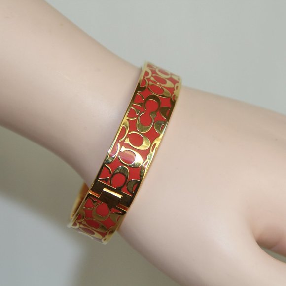 Coach Legacy Signature C Hinged Bangle - Picture 4 of 13